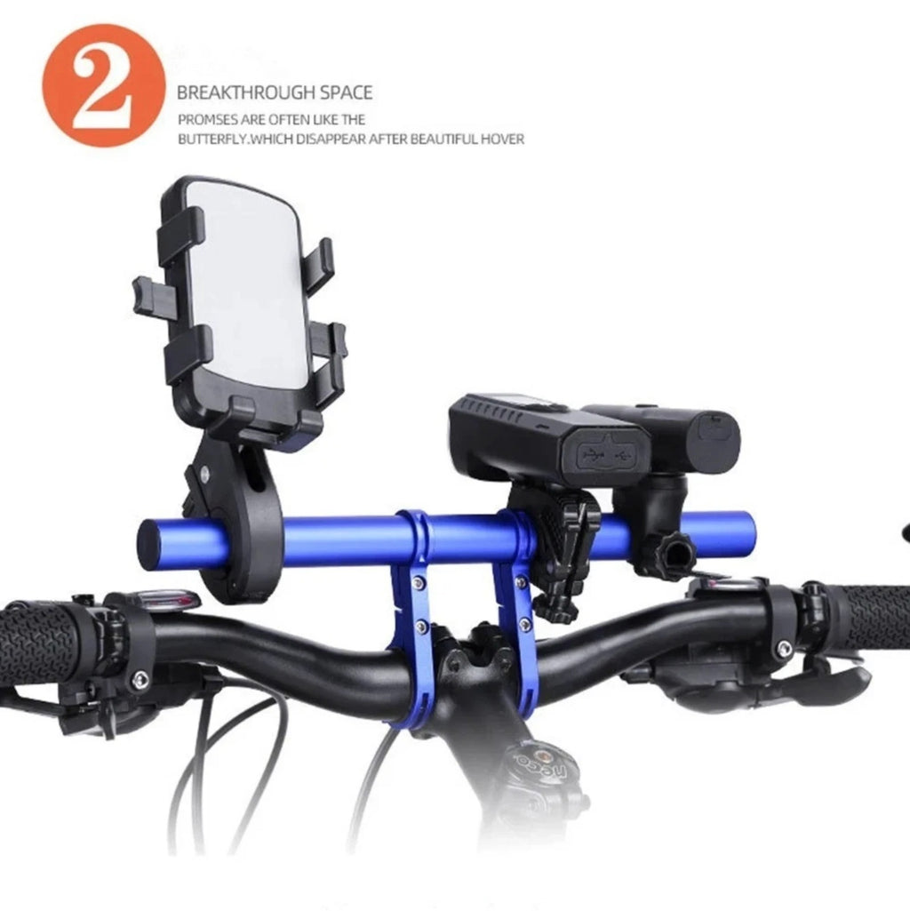 Bike Handlebar Extender Extension 30cm Bicycle Bar Mount Headlight GPS Holder