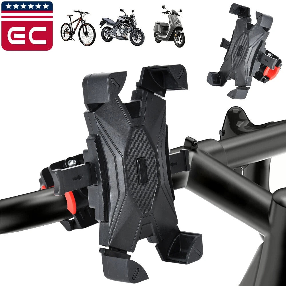 Motorcycle ATV Handlebar Phone Mount Holder Bicycle Bike Bracket For Cellphone