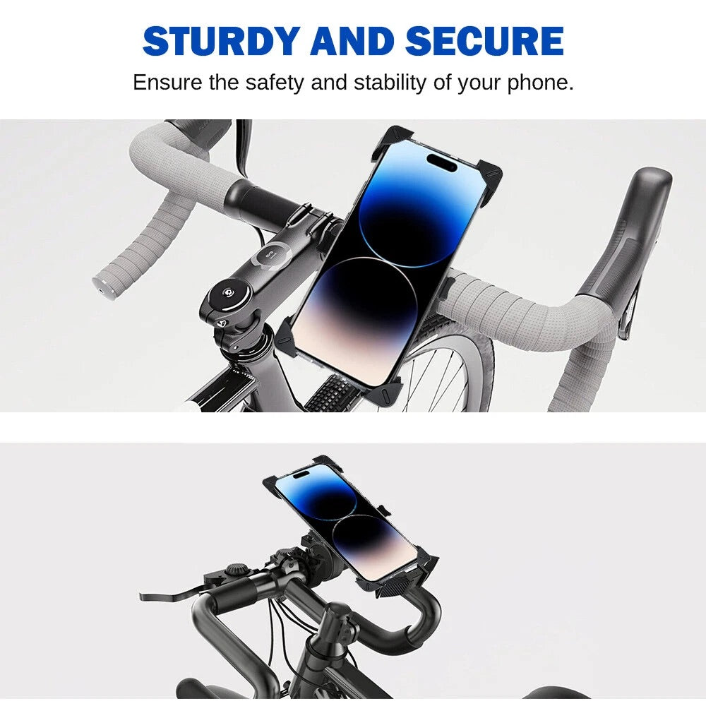 Motorcycle ATV Handlebar Phone Mount Holder Bicycle Bike Bracket For Cellphone